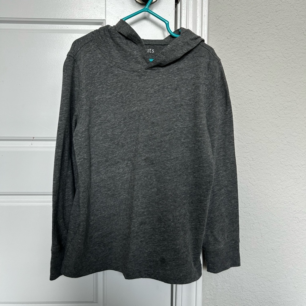 Boys long sleeve hooded shirt